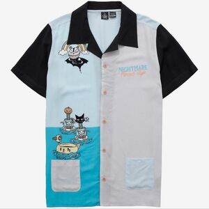 Disney The Nightmare Before Christmas Spring Break Road Trip Button-Up Sz M